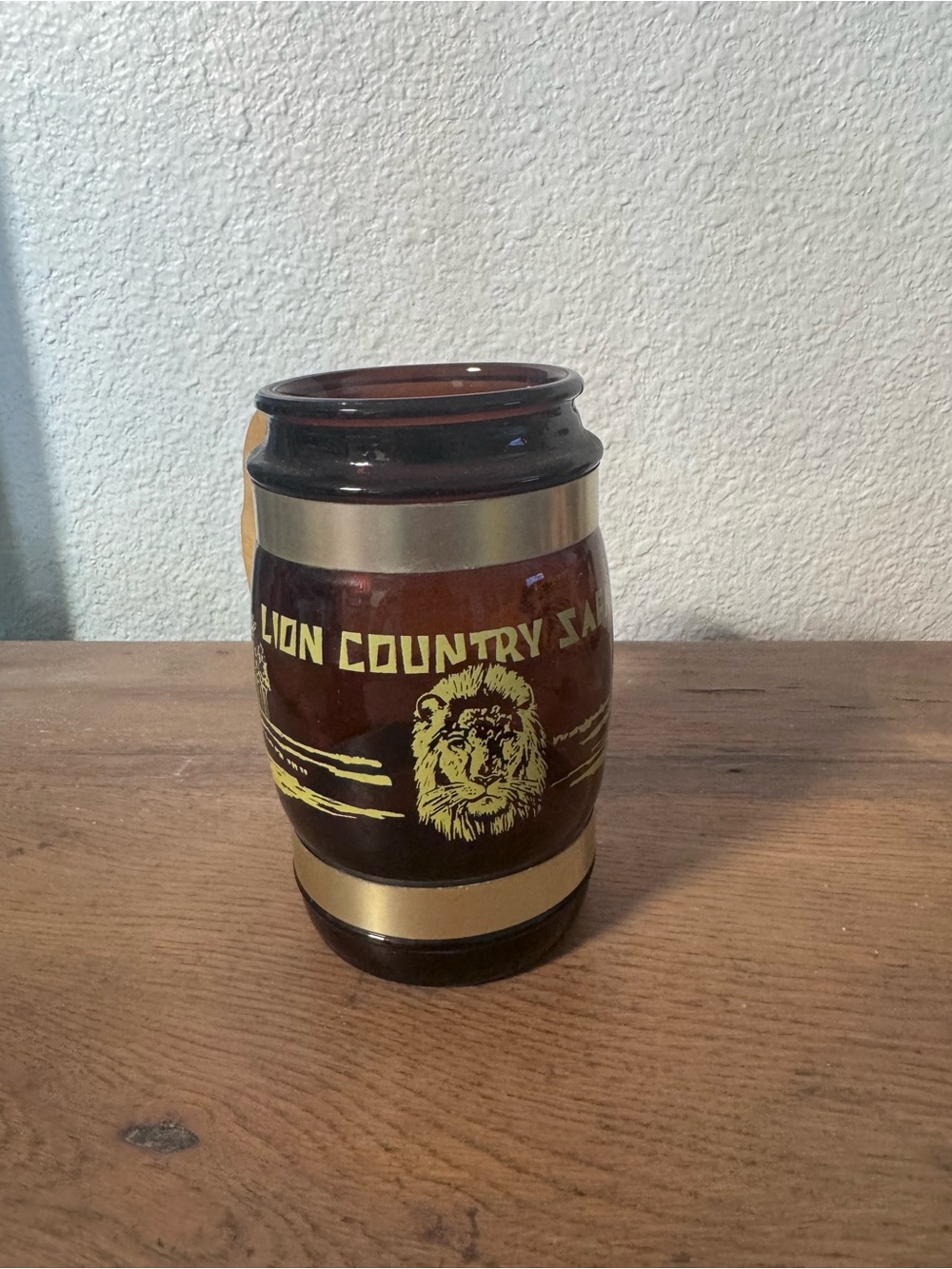 Amber Glass Barrel Mug - Decorative Home Dining Cup
